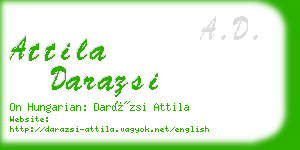 attila darazsi business card